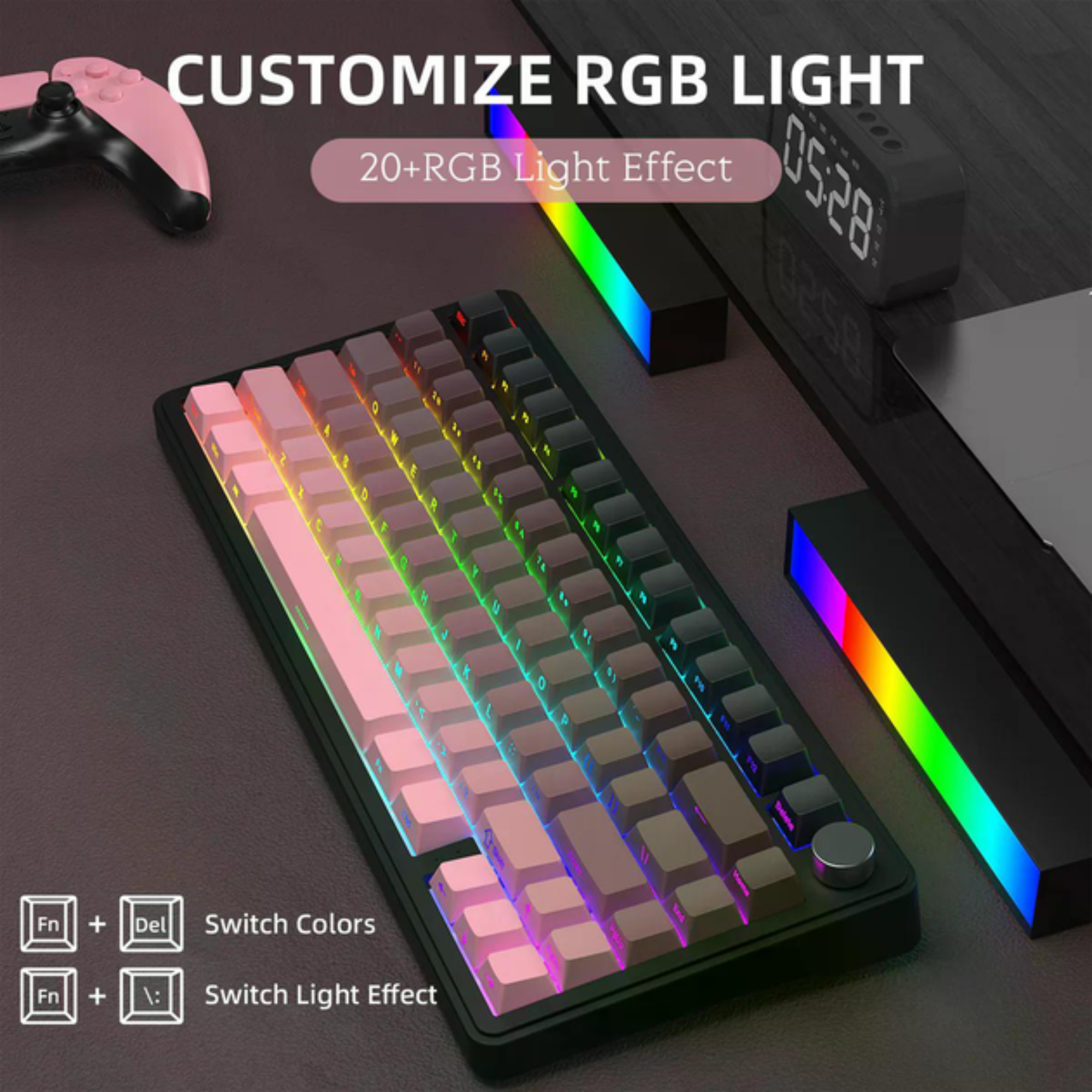 Клавиатура механическая attack shark X85 ENG/наклейки UA/RU Blackberry (29614136) - фото 9 Клавиатура механическая attack shark X85 ENG/наклейки UA/RU Blackberry (29614136) - фото 9