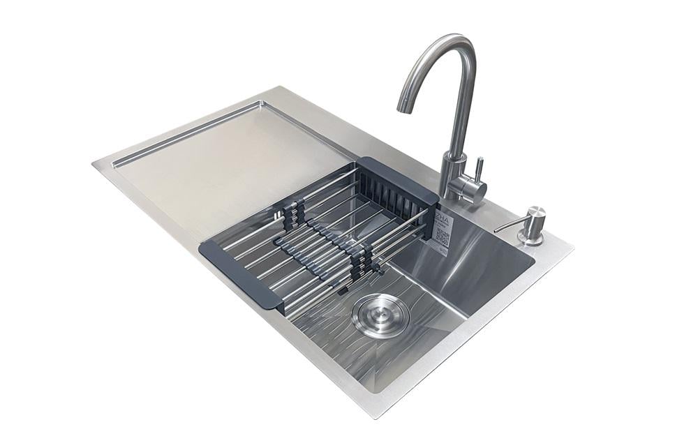 Мийка для кухні Romzha Caravela 78 права чаша A зі змішувачем та дозатором (RO41150)