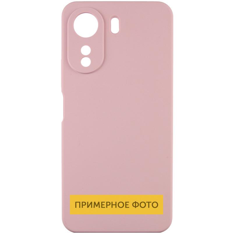 Противоударный чехол TPU GETMAN Liquid Silk Full Camera для Xiaomi Redmi 13C / Poco C65 Розовый / Pink Sand