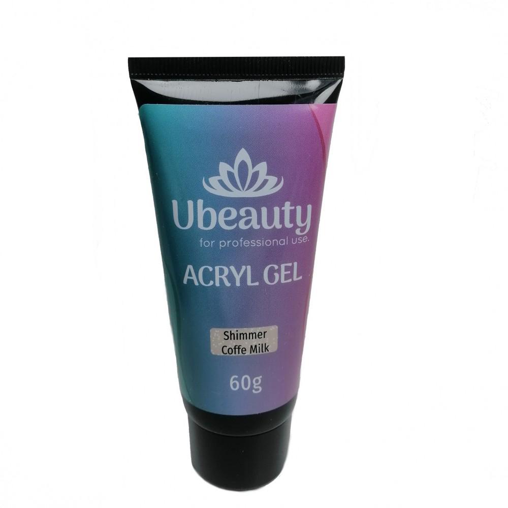Полигель Ubeauty Coffe Milk с шиммером 60 мл Полигель Ubeauty Coffe Milk с шиммером 60 мл