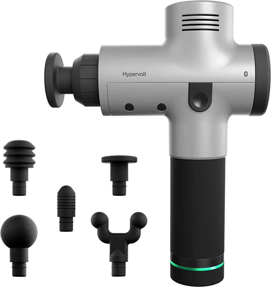 Вібромасажер-пістолет акумуляторний Hyperice Hypervolt Bluetooth Percussion Massage Device Silver (53100 038-00)