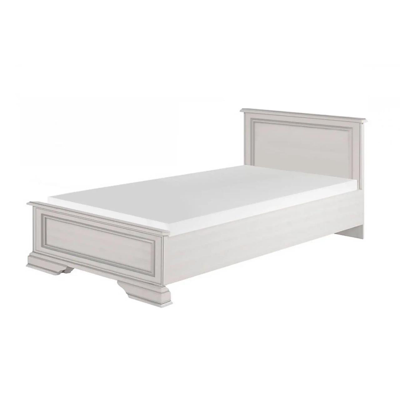 Ліжко односпальне без основи під матрац ВМК Кентукі LOZ/90 90x200 см Білий альпійський (BRW-1548)