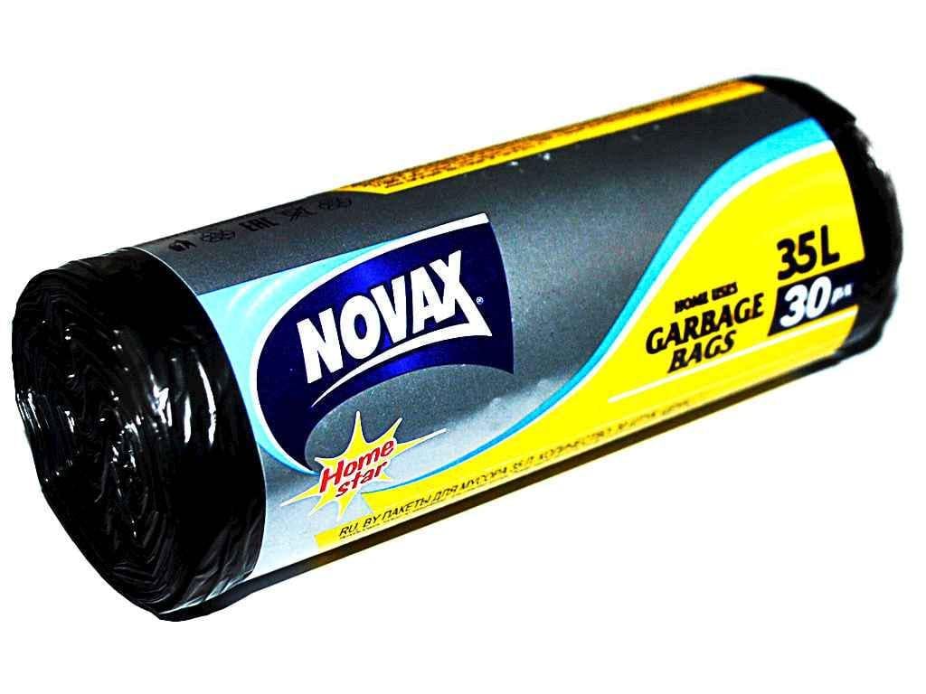 Пакеты для мусора Novax 2560 35 л 30 шт. (122837)