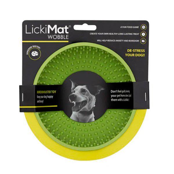 Килимок-антистрес лизальний для собак LickiMat Wobble Light Green