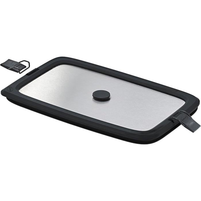 Кришка прямокутна ROSLE Flexx 2Go з затискачами для контейнера 1 л Нержавіюча сталь (2676470)