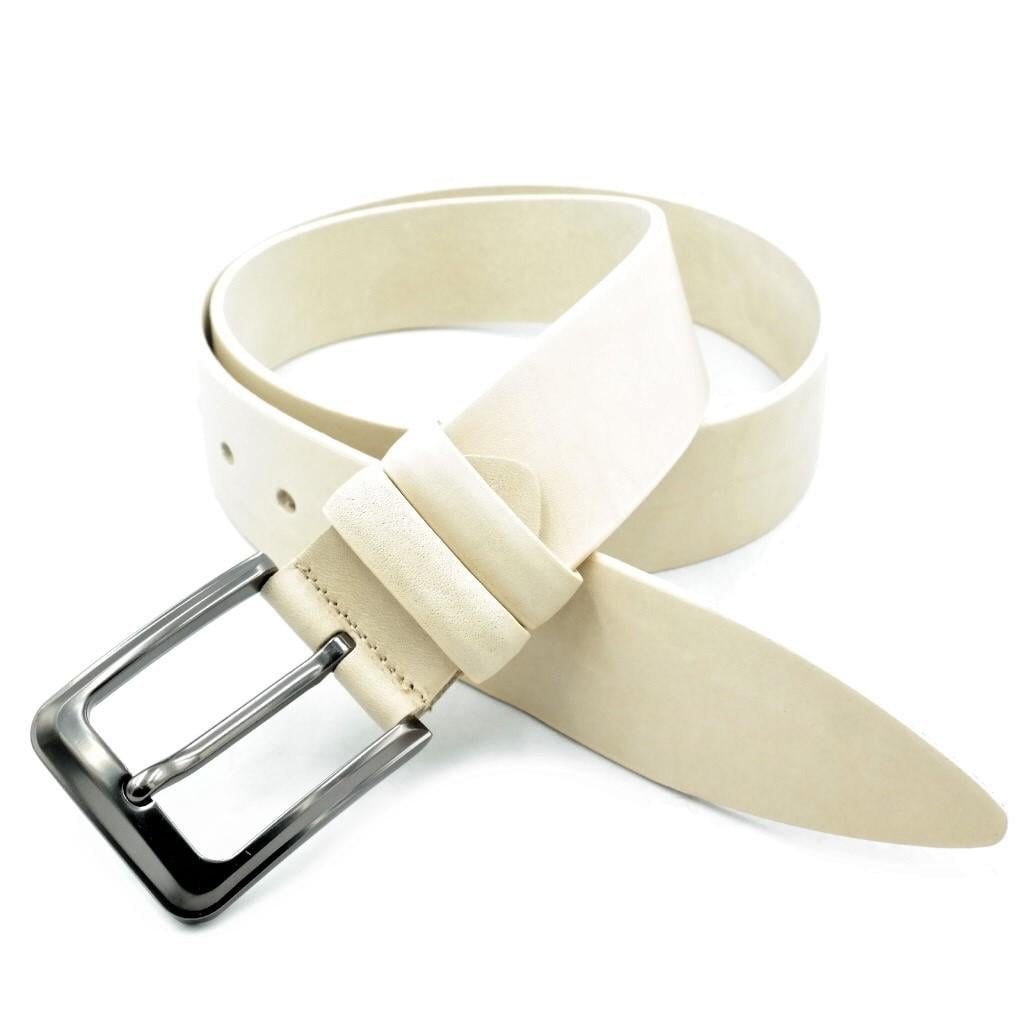 Ремінь чоловічий Weatro шкіряний Бежевий (jns-nw4k-ua-001)