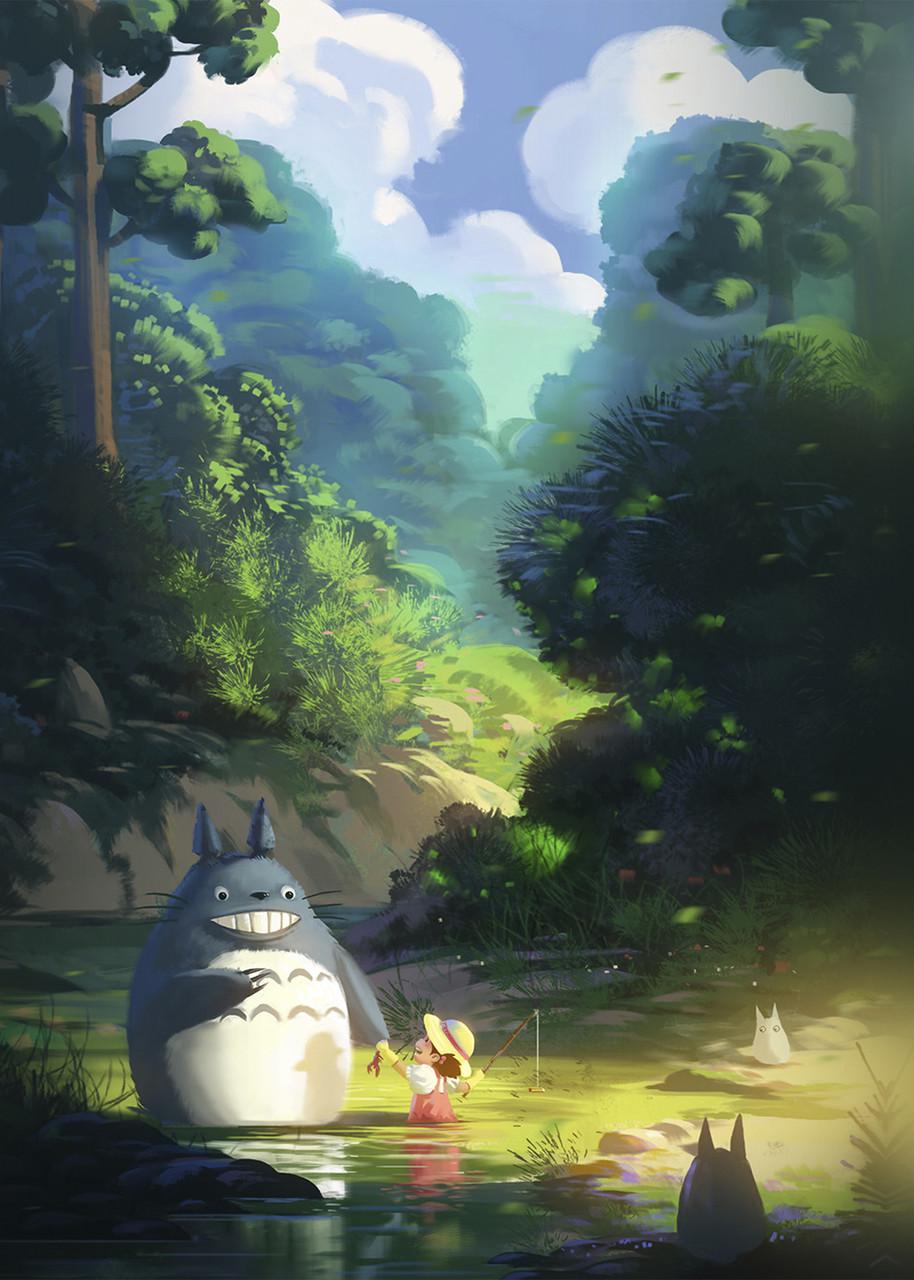 Картина GeekLand My Neighbor Totoro в лесу (NT 09.069)