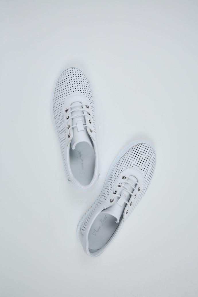 Мокасины женские Anna Lucci кожаные р. 41 Белый (198077) - фото 5