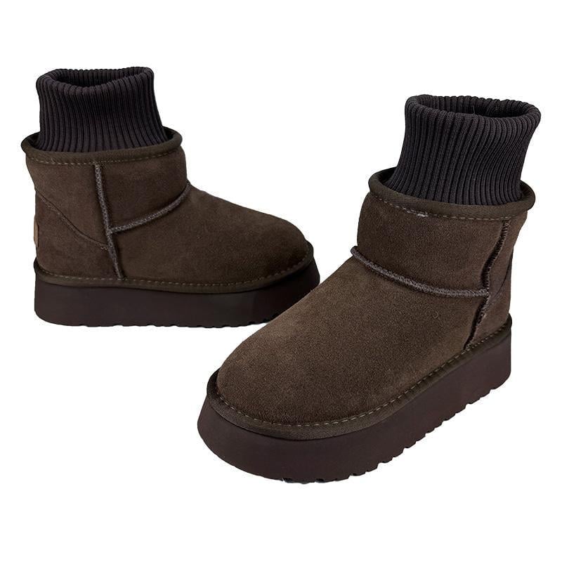 Угги женские с манжетом платформа 2049-24 p. 36 22,5 см Коричневый - фото 2 Угги женские с манжетом платформа 2049-24 p. 36 22,5 см Коричневый - фото 2