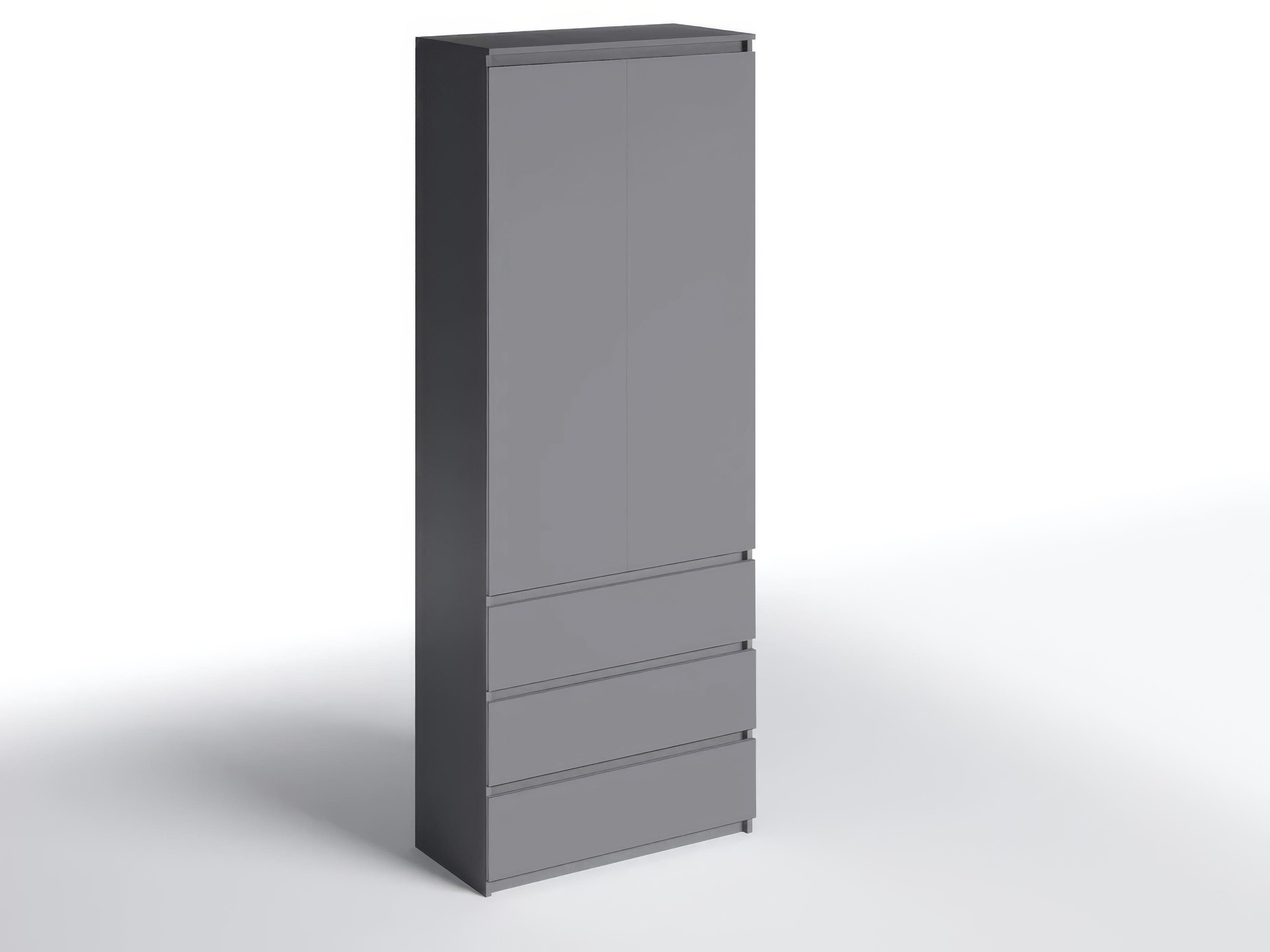 Шафа з полицями та шухлядами T-210 803х502х2117 мм Антрацит - фото 3 Шафа з полицями та шухлядами T-210 803х502х2117 мм Антрацит - фото 3