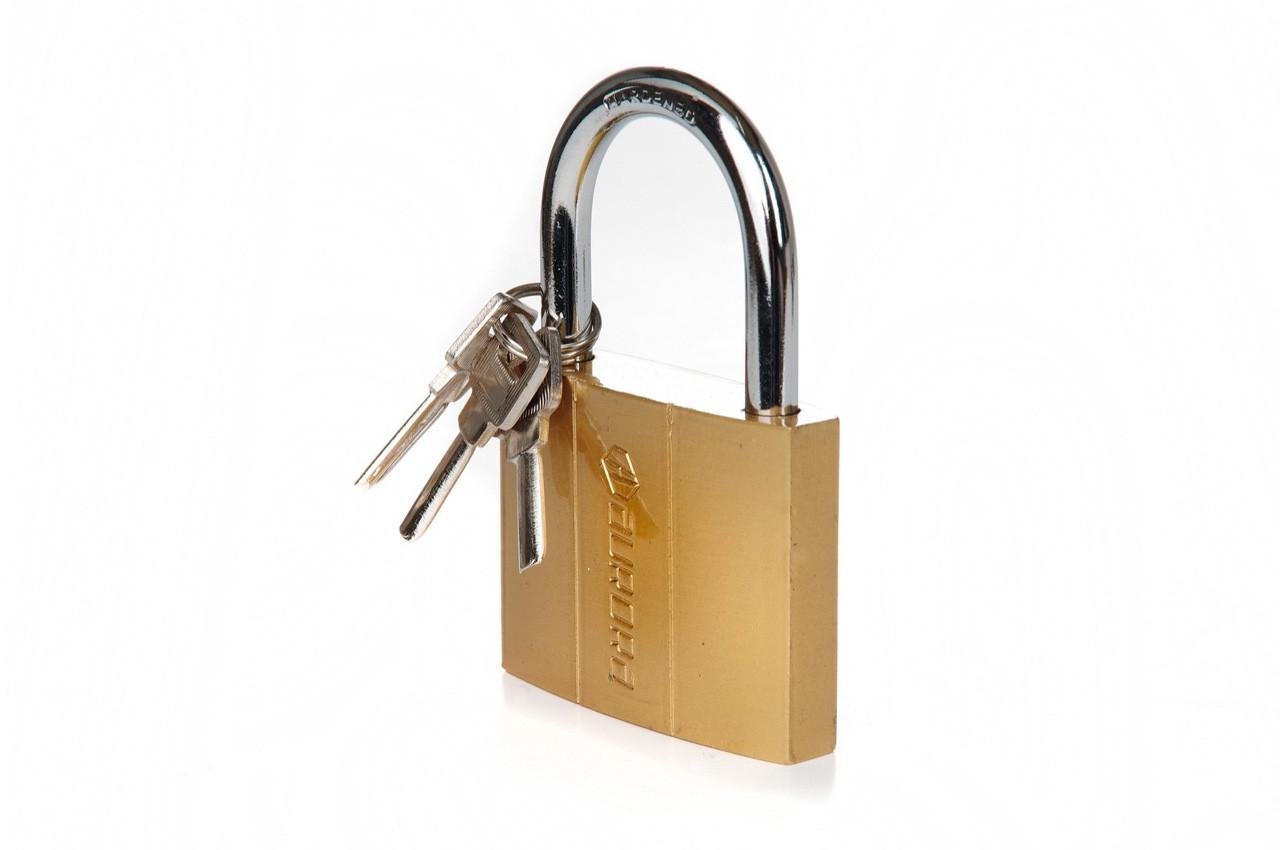 Замок навесной Aurora 37 мм лазер латунь Желтый (840016)