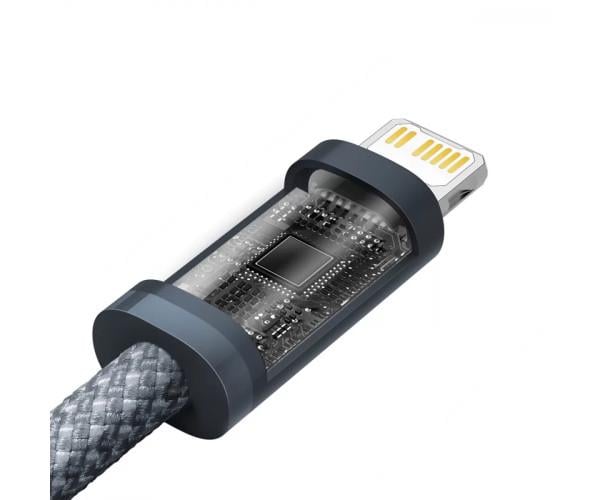Кабель Data BASEUS Dynamic Series Fast Charging Type-C-Lightning 20W 1 м Slate Gray (06CALD000016) - фото 4 Кабель Data BASEUS Dynamic Series Fast Charging Type-C-Lightning 20W 1 м Slate Gray (06CALD000016) - фото 4