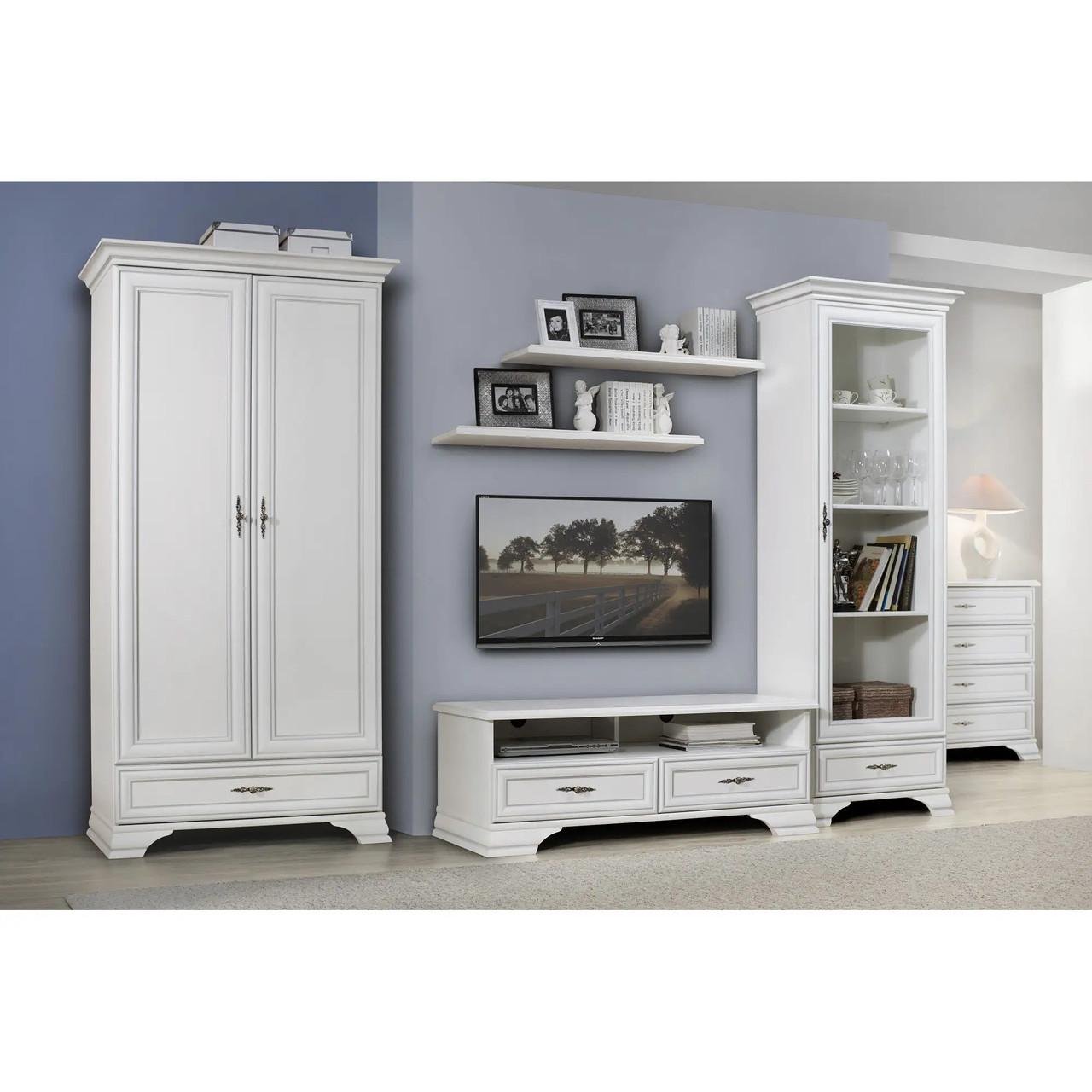 Пенал-вітрина ВМК Кентукі REG1W1S Білий альпійський (GRB-1775) - фото 3