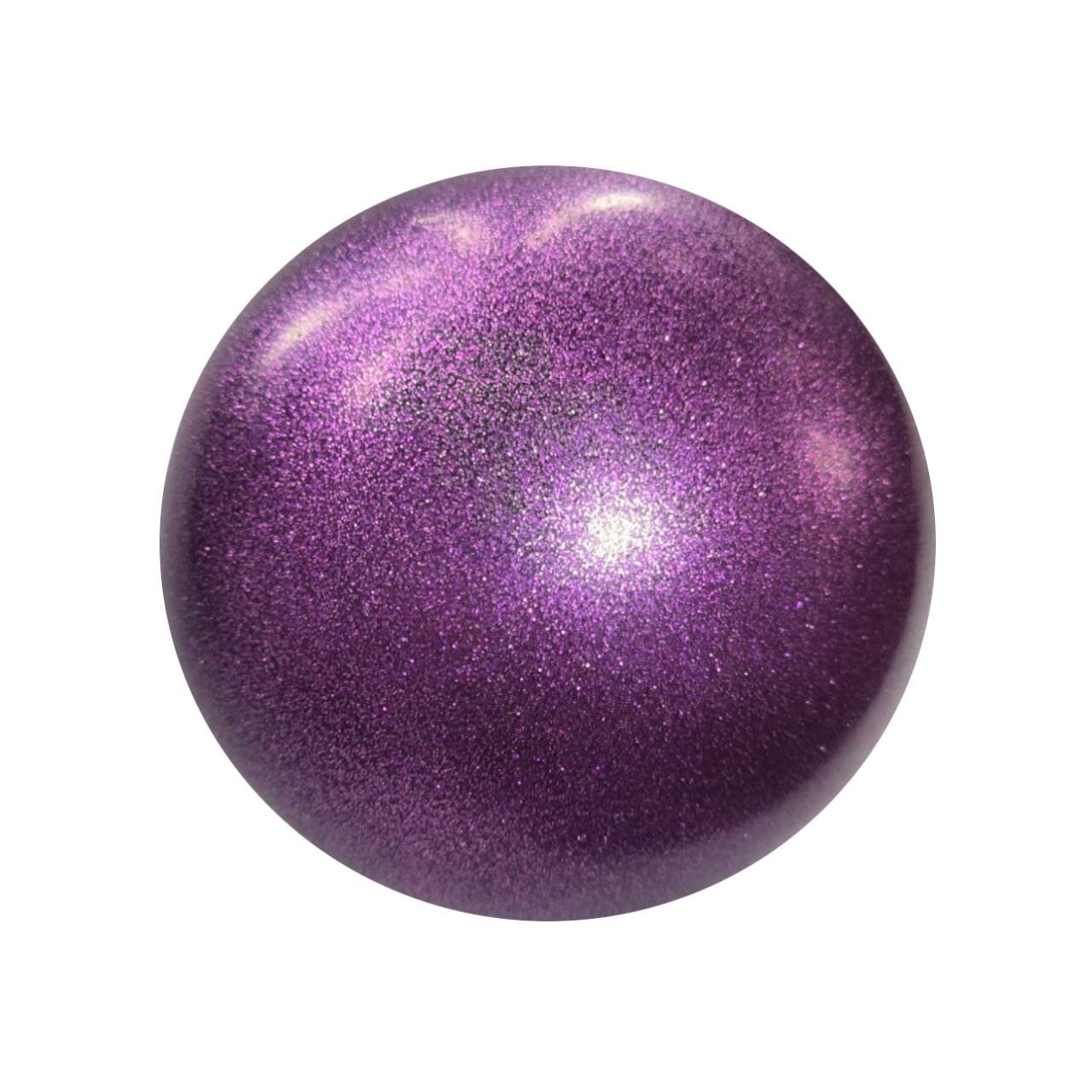 М'яч для художньої гімнастики 15 см Фіолетовий з глітером
