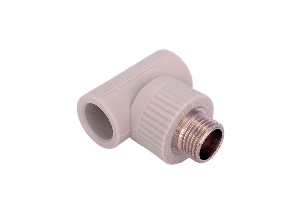 Тройник Alfa plast 1/2 PP-R с НР 20×20×20 (130270)