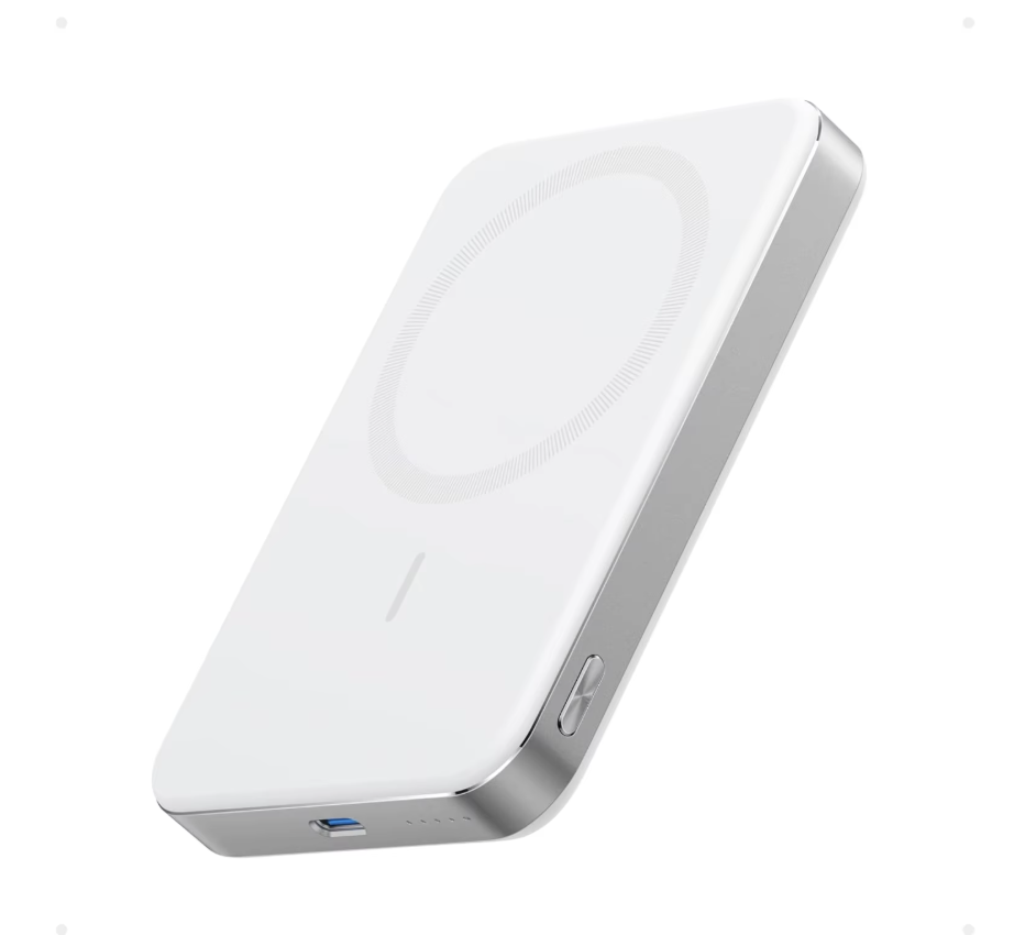 Повербанк Anker Ultra-Slim 10000 mAh PD 30W з бездротовою зарядкою MagSafe White