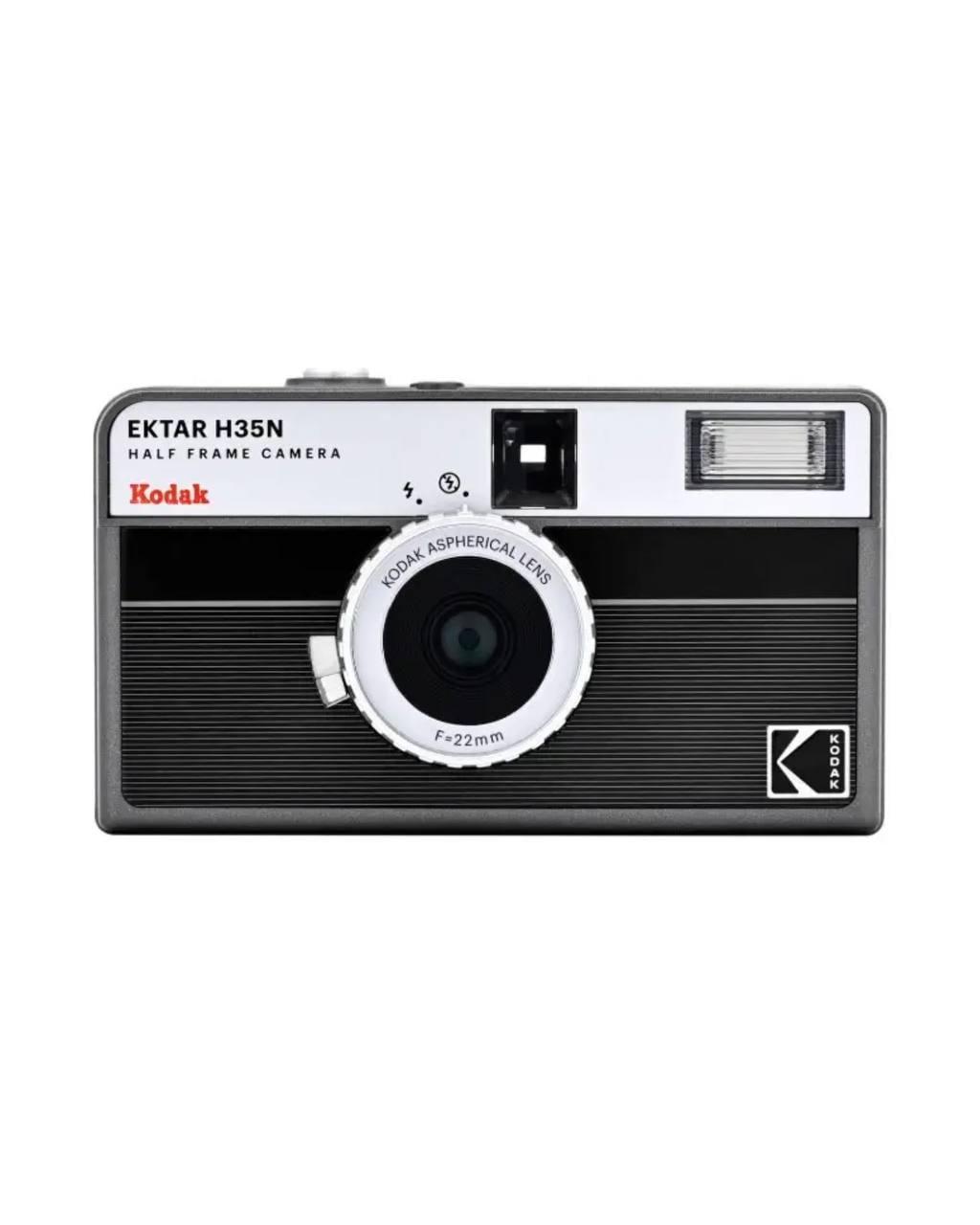 Фотоаппарат пленочный Kodak Ektar H35N полосатый Черный
