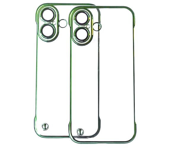 Чохол - накладка Omeve Clear Bamper для iPhone 16 Plus із захистом для камери Зелений