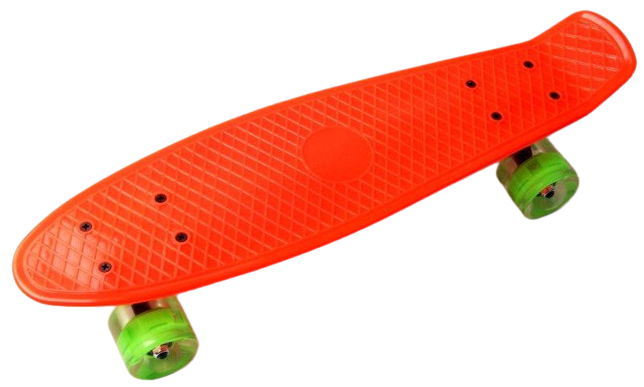 Пенниборд Penny Cruiser 22" светящиеся колеса Оранжевый (2T2021) - фото 1