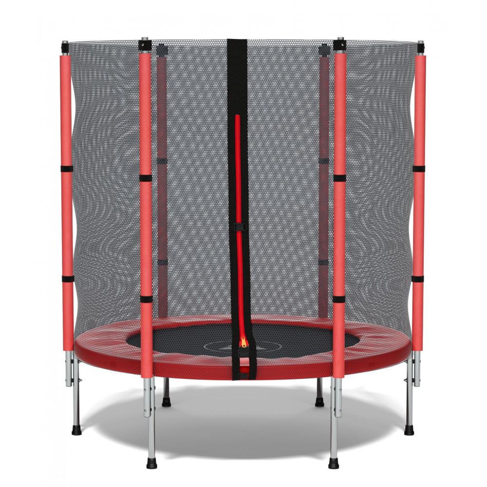 Батут детский Atleto с сеткой 140 см Красный (21000401) - фото 4 Батут детский Atleto с сеткой 140 см Красный (21000401) - фото 4