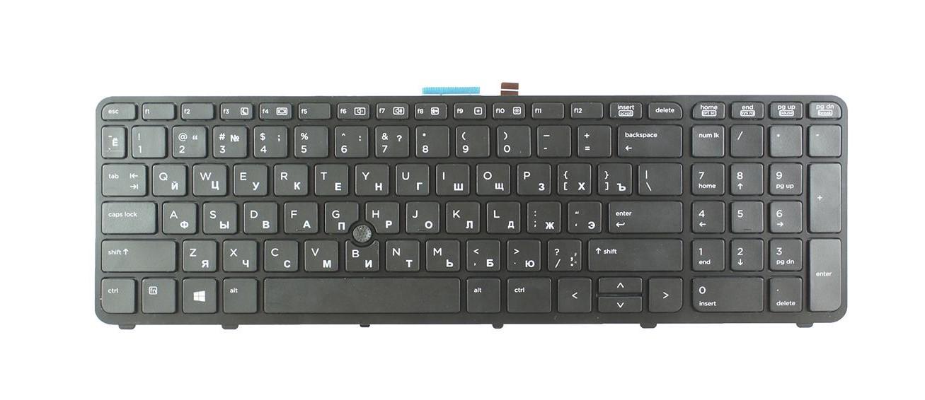 Клавиатура для ноутбука HP ZBook 15 с подсветкой клавиш матовая (733688-251)