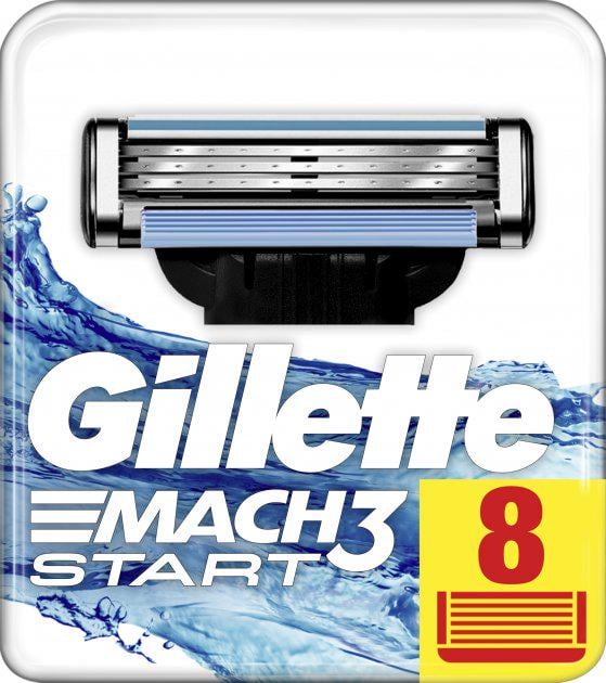 Картриджи сменные для бритья Mach3 мужские Gillette Mach 3 Start 8 шт. (8231488)