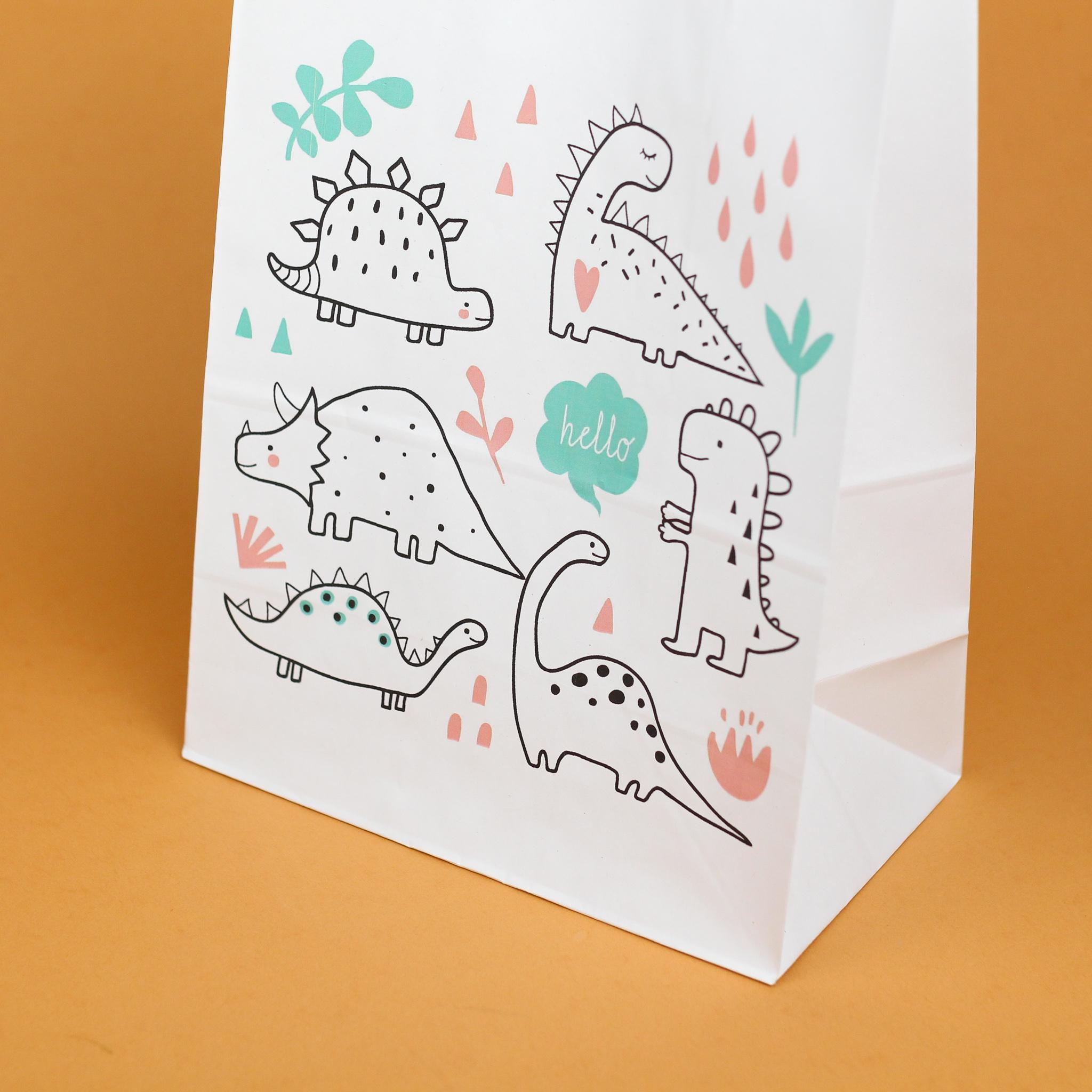 Пакет подарунковий з малюнком Динозаври 150х90х240 мм 20 шт. - фото 2 Пакет подарунковий з малюнком Динозаври 150х90х240 мм 20 шт. - фото 2