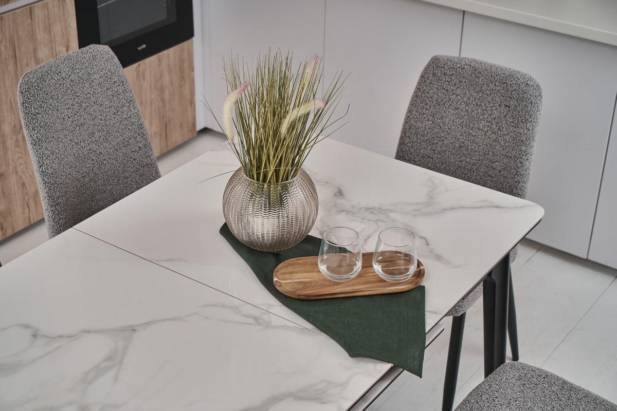 Стол обеденный раздвижной Vetro Mebel 1400-1800x800x760 мм Касса вайт/Черный(TМ-89) - фото 11 Стол обеденный раздвижной Vetro Mebel 1400-1800x800x760 мм Касса вайт/Черный(TМ-89) - фото 11