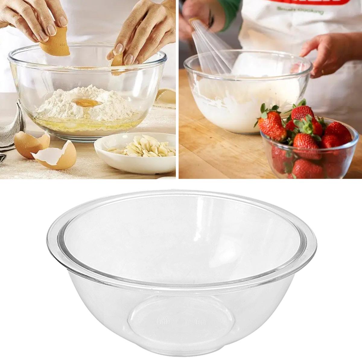 Миска стеклянная из жаропрочного стекла Firex, 1,3 л (236808) - фото 2 Миска стеклянная из жаропрочного стекла Firex, 1,3 л (236808) - фото 2