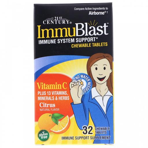 Витаминно-минеральный комплекс 21st Century ImmuBlast Citrus 32 chewable tablets