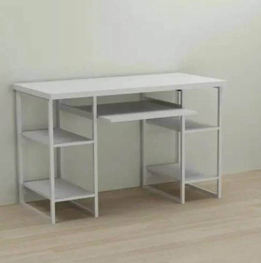 Стол компьютерный Ferrum-decor Тим ДСП 32 мм 75x120x60 см Белый/Белый (FRD-101359)