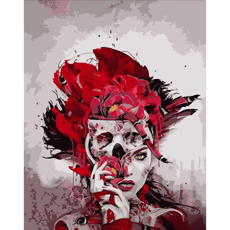 Картина по номерам Strateg Премиум По маске с лаком 40х50 см (DY398)