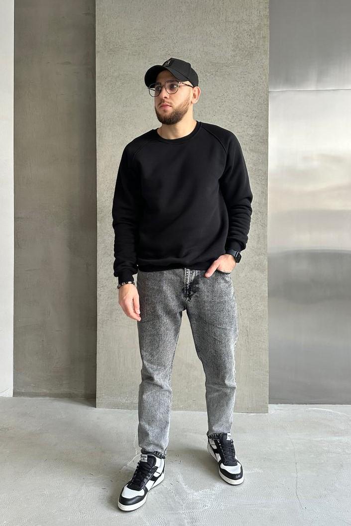 Світшот чоловічий М138.3 3XL Чорний (607-1-65)