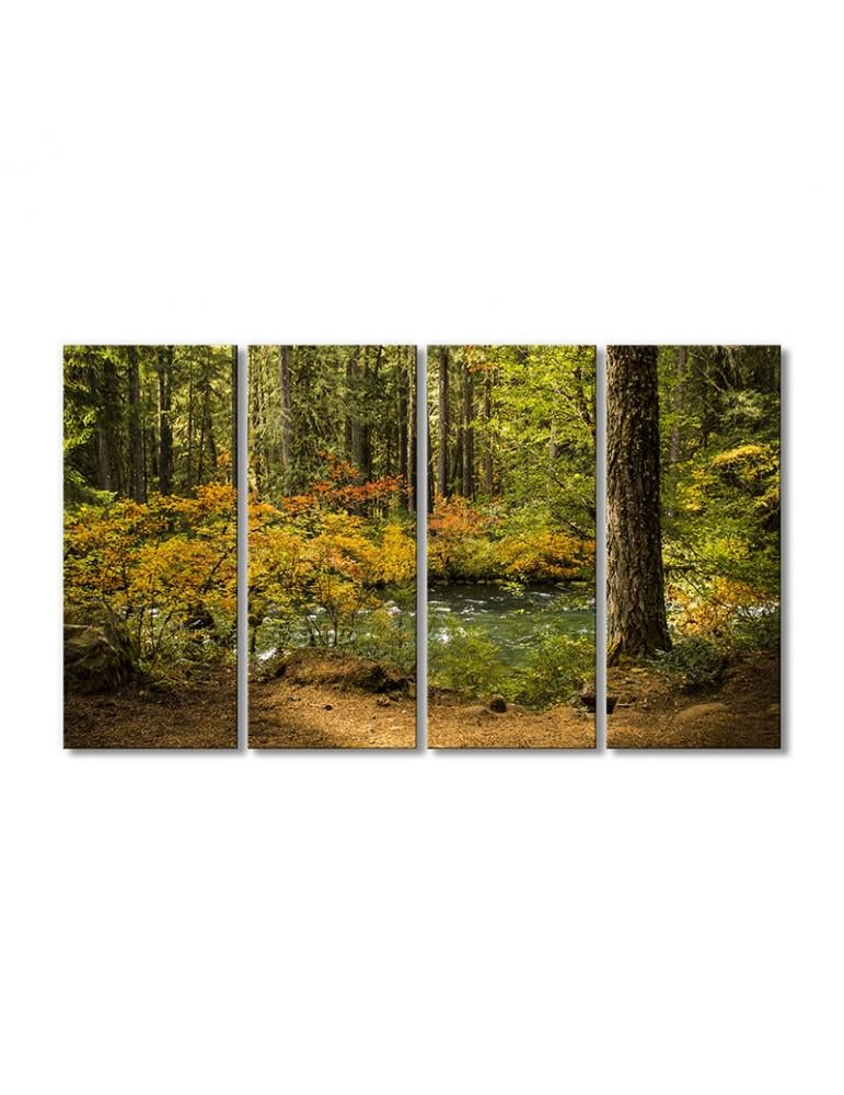 Картина модульна Пейзаж лісової гаю 4 модуля 120x180 см Картина модульна Пейзаж лісової гаю 4 модуля 120x180 см