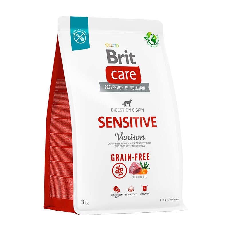 Корм сухой для собак Brit Care Dog Grain-free Sensitive с олениной 3 кг (172209)