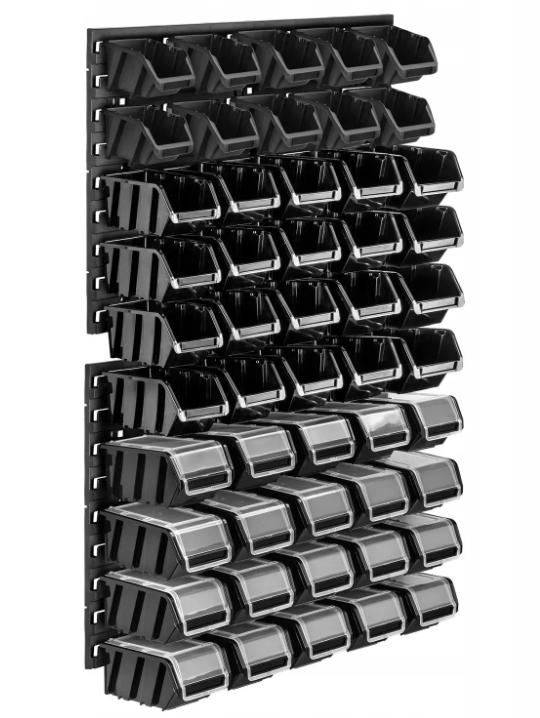 Панель для инструментов Kistenberg 58х78 см на 50 контейнеров Черный (MIX573)
