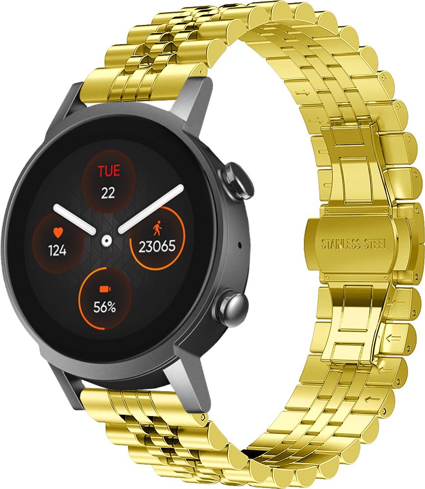 Браслет металлический Stech для Mobvoi TicWatch E3 Gold (26983-2A)
