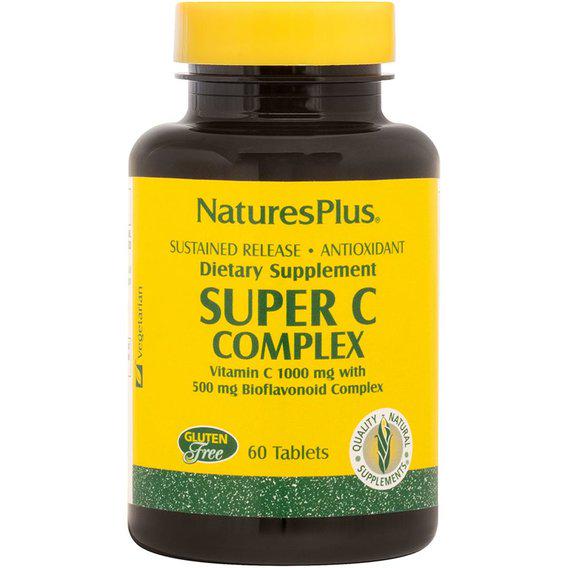 Витамин C Nature's Plus Super C Complex 1000/500 мг 60 Tabs (NTP2479)