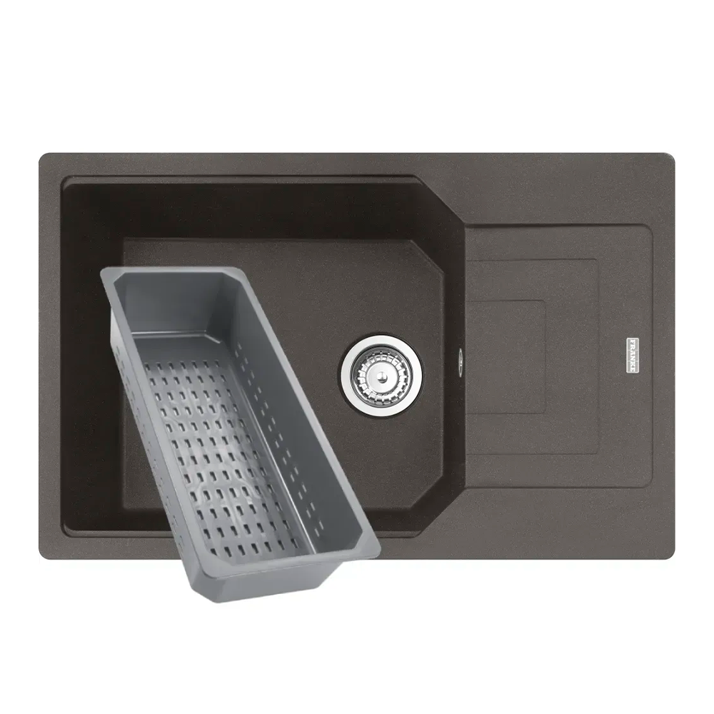 Мойка кухонная с крылом Franke Urban UBG 611-78 XL прямоугольная фрагранит 780х500 мм Slate Grey (114.0716.706)
