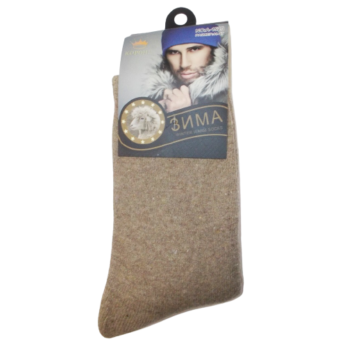 Шкарпетки чоловічі ангорові Корона 1520-1 з махрою р. 41-47 Бежевий (1501969834) - фото 1 Шкарпетки чоловічі ангорові Корона 1520-1 з махрою р. 41-47 Бежевий (1501969834) - фото 1