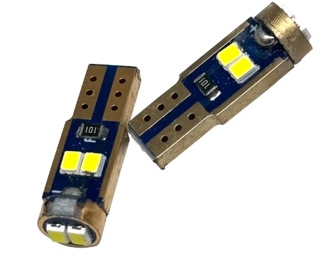 Автомобильная лампа светодиодная T5 LED W3W 3 SMD 3030 для приборной панели Белый (2426002038)