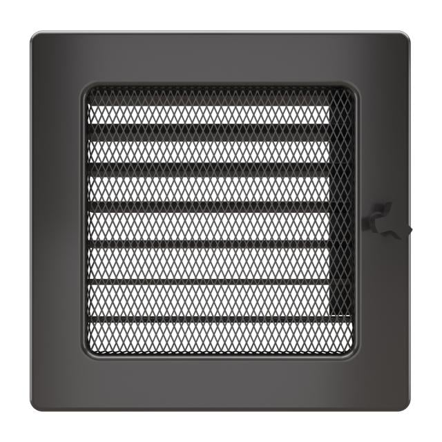 Решітка камінна SAVEN із жалюзі 17x17 Графітовий (9331178)