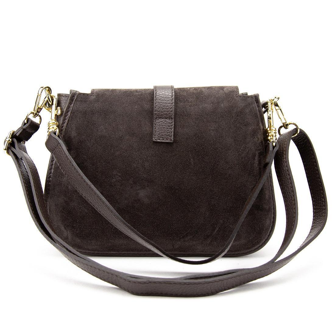 Жіноча сумка замшева Firenze Italy F-IT-9895DB Шоколадний (2776862199) - фото 5 Жіноча сумка замшева Firenze Italy F-IT-9895DB Шоколадний (2776862199) - фото 5