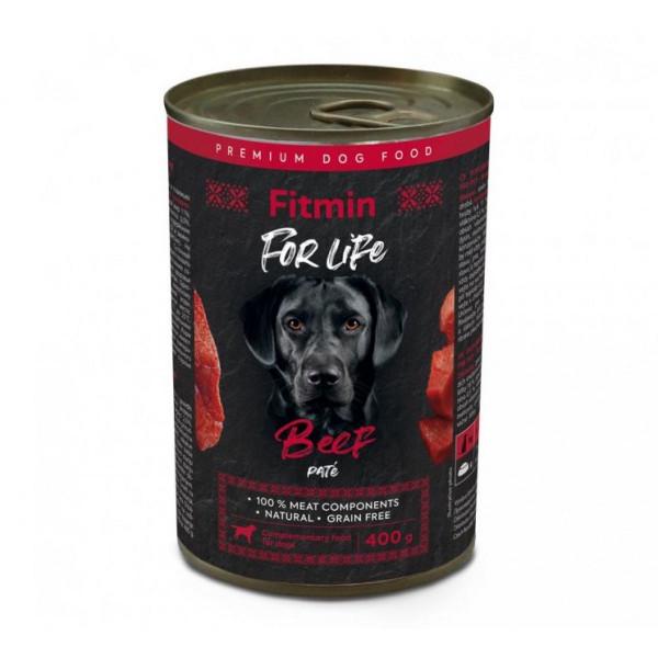 Корм повнораціонний консервований для собак Fitmin dog For Life tin beef яловичина 400 г (A-008827)