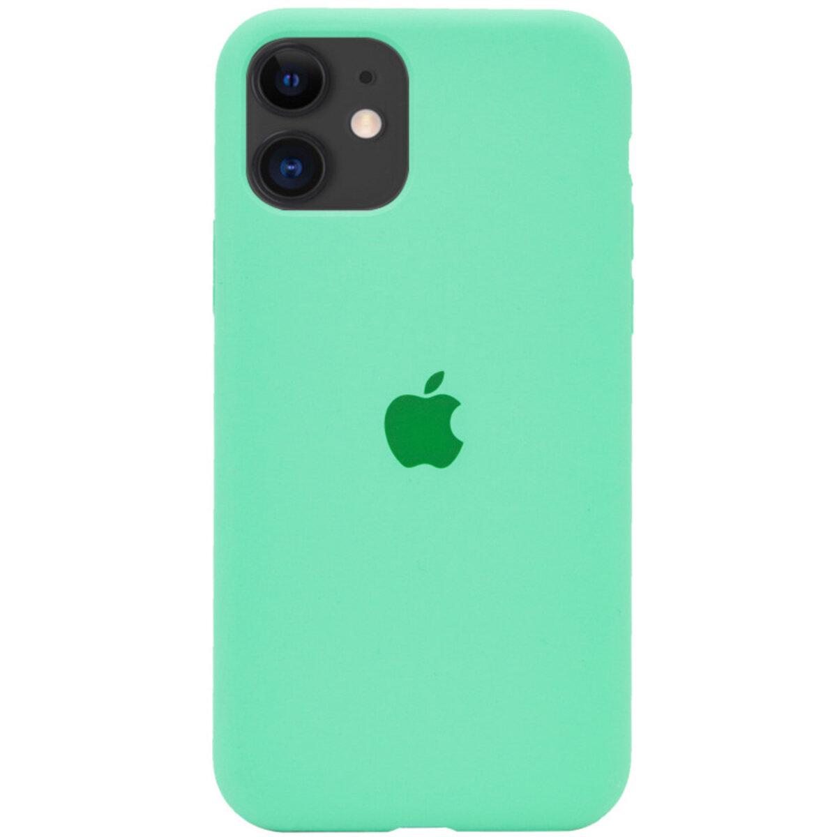 Противоударный чехол Silicone Full Case AA Open Cam для Apple iPhone 11 Spearmint