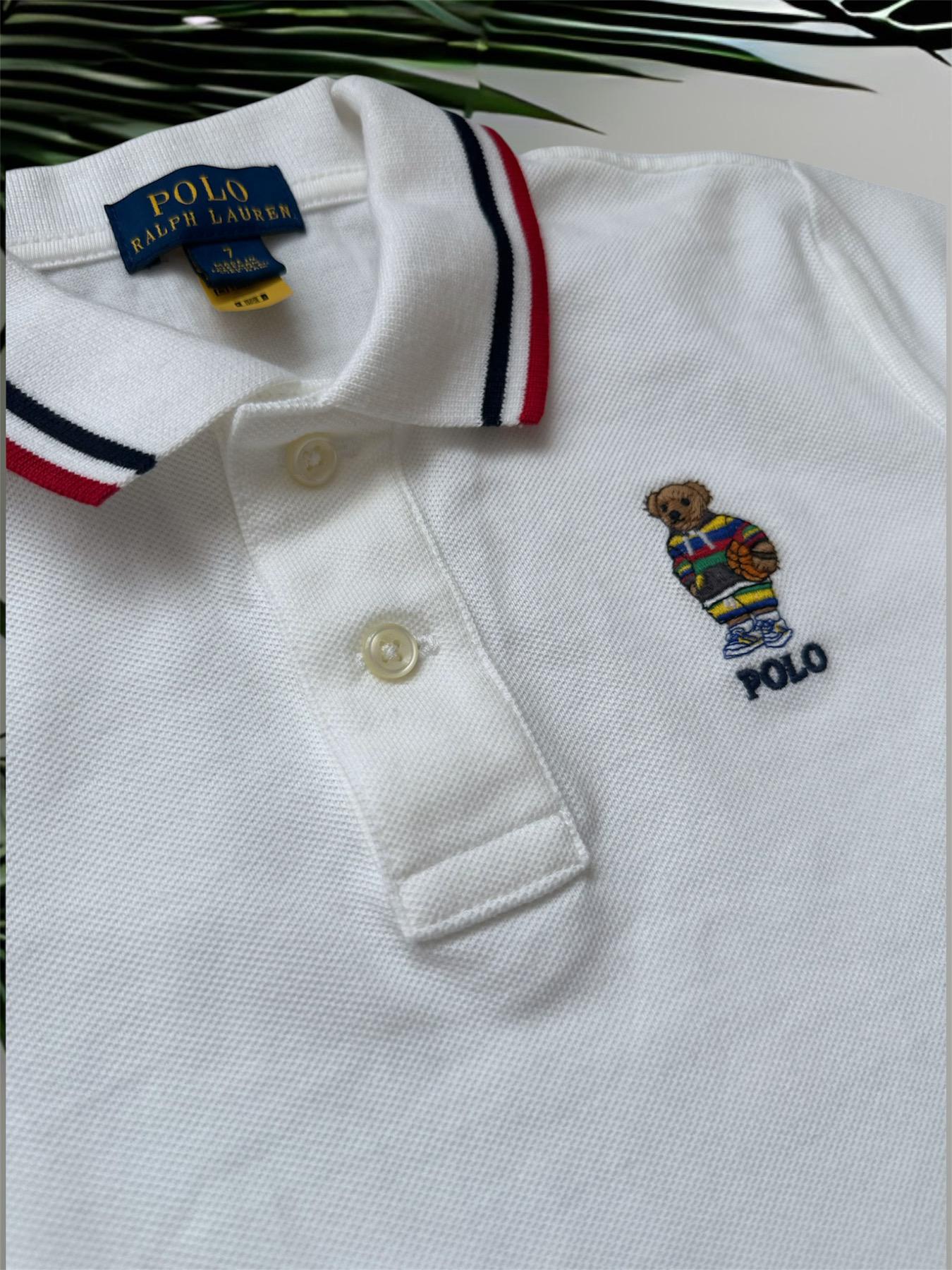 Поло Polo Ralph Lauren 7 років 130 см Білий (00130064) - фото 3