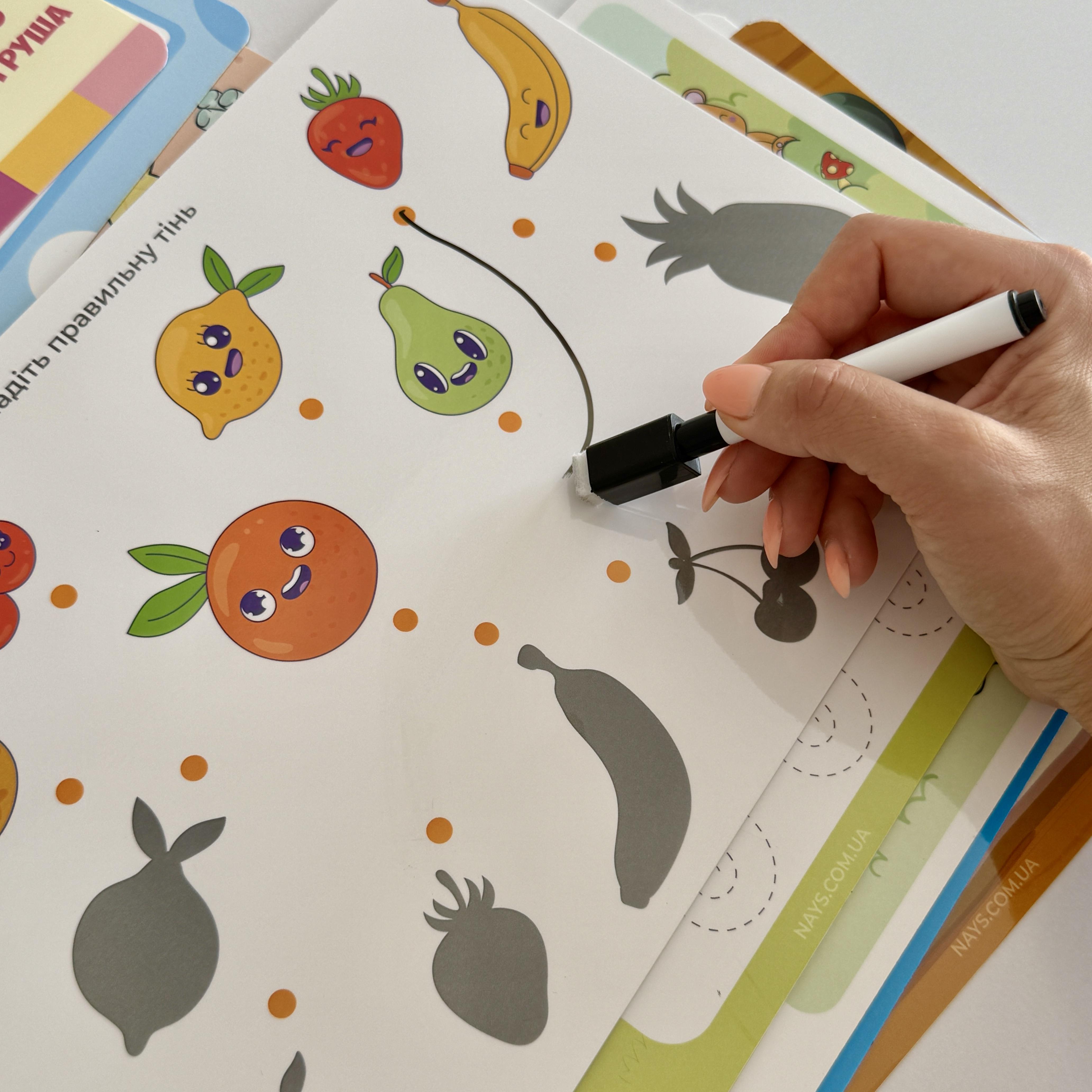 Многоразовые карты А4 "Пиши-Стирай" для детей с заданиями/два маркера - фото 4 Многоразовые карты А4 "Пиши-Стирай" для детей с заданиями/два маркера - фото 4