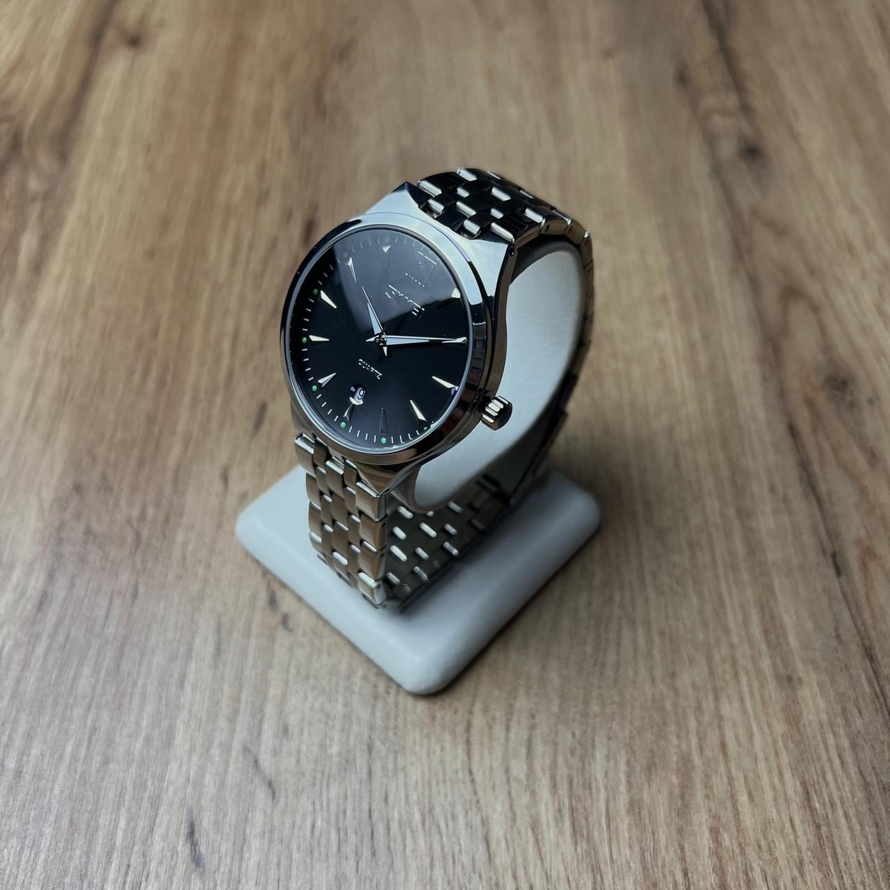 Часы металлические Skmei с датой женские мужские Серебристый/Черный (z063-1) - фото 3 Часы металлические Skmei с датой женские мужские Серебристый/Черный (z063-1) - фото 3