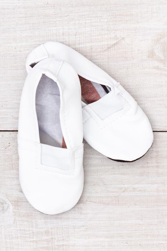 Чешки дитячі унісекс однотонні для спорту та танців унісекс Носи Своє р. 16 Білий (928-2)