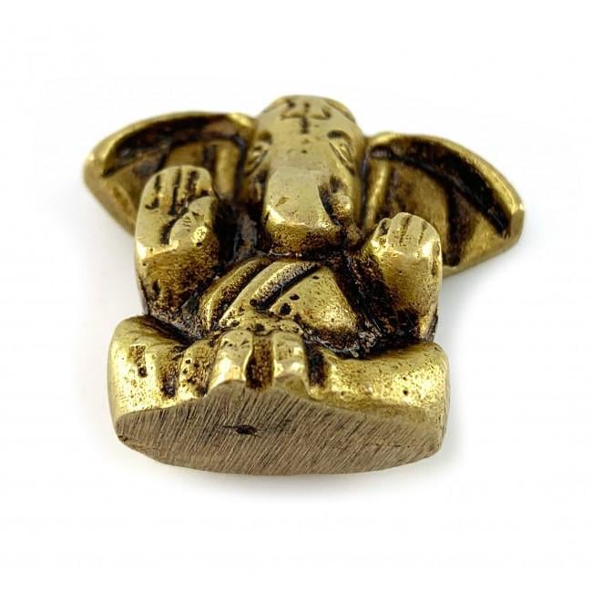 Статуетка Ганеша бронзовий 3,2х3,2х1,6 см (34915) - фото 2 Статуетка Ганеша бронзовий 3,2х3,2х1,6 см (34915) - фото 2